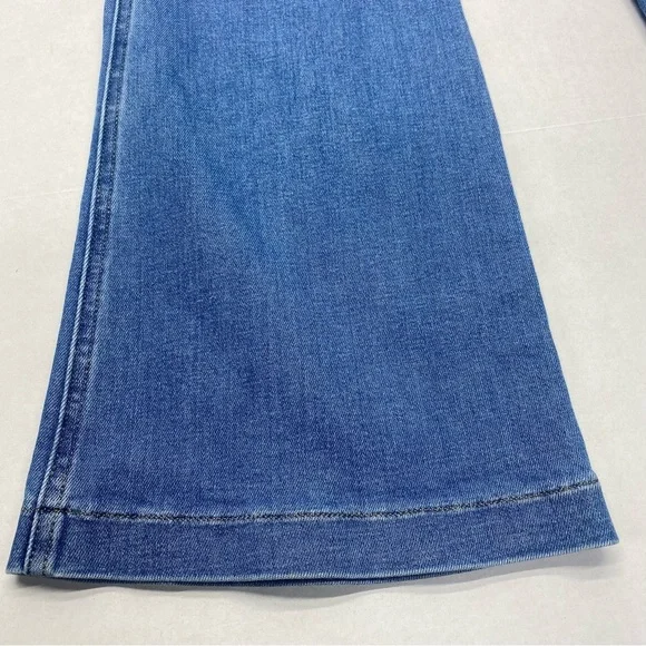 SPANX FLARE JEANS WOMENS LARGE PULL ON CITY CASUAL COLLEGE - Picture 6 of 10